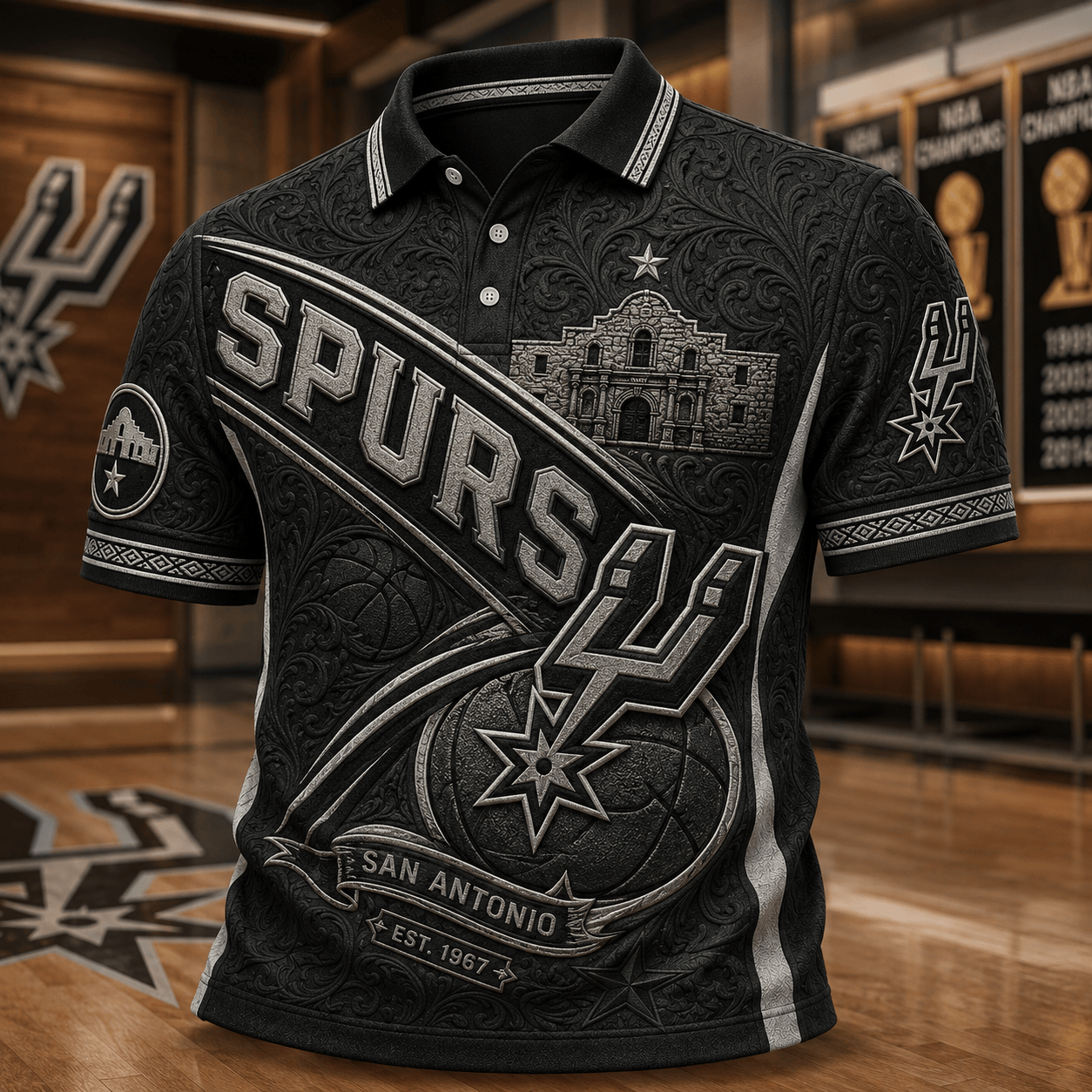 PREMIUM SAS EMBOSS POLO SHIRT HQH
