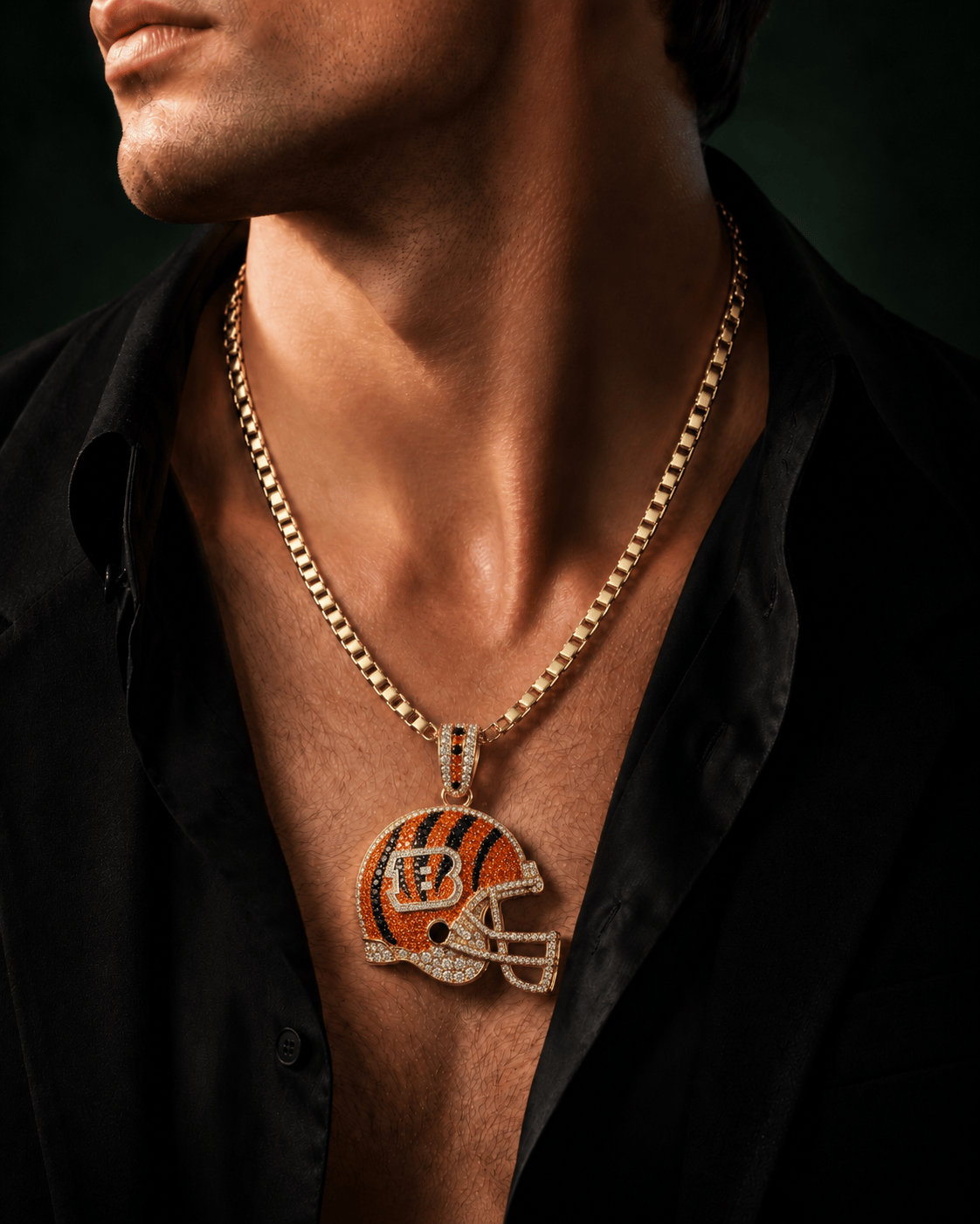 CCBG Solid Gold Chain with Diamond Pendant TMH